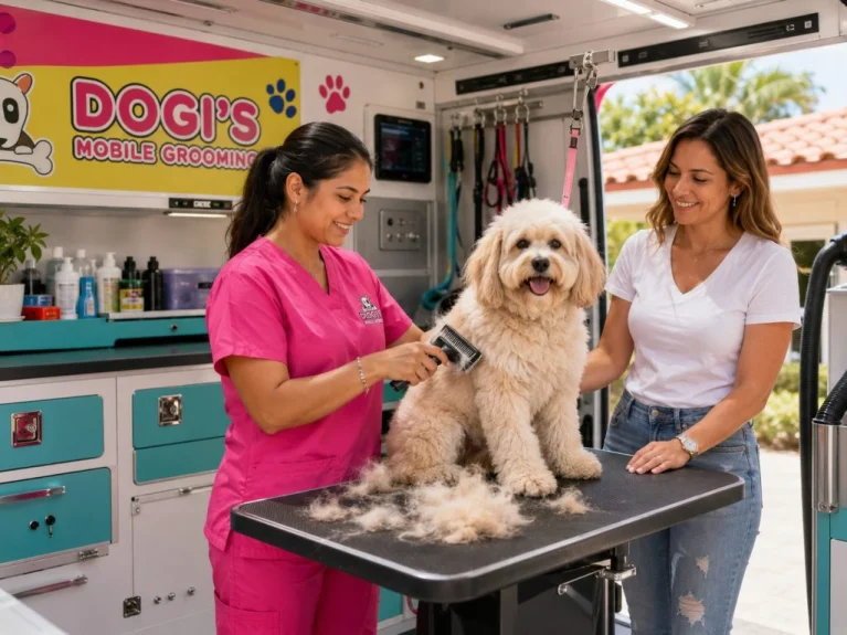 fur-removal-deshedding-inside-van