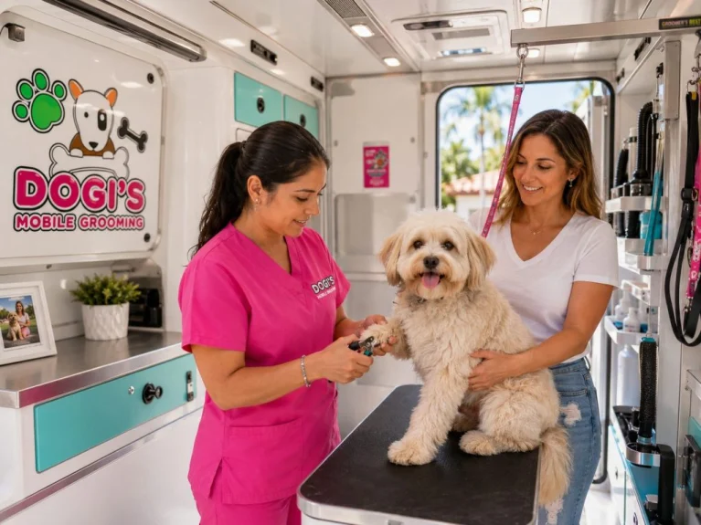 nail-trimming-inside-van